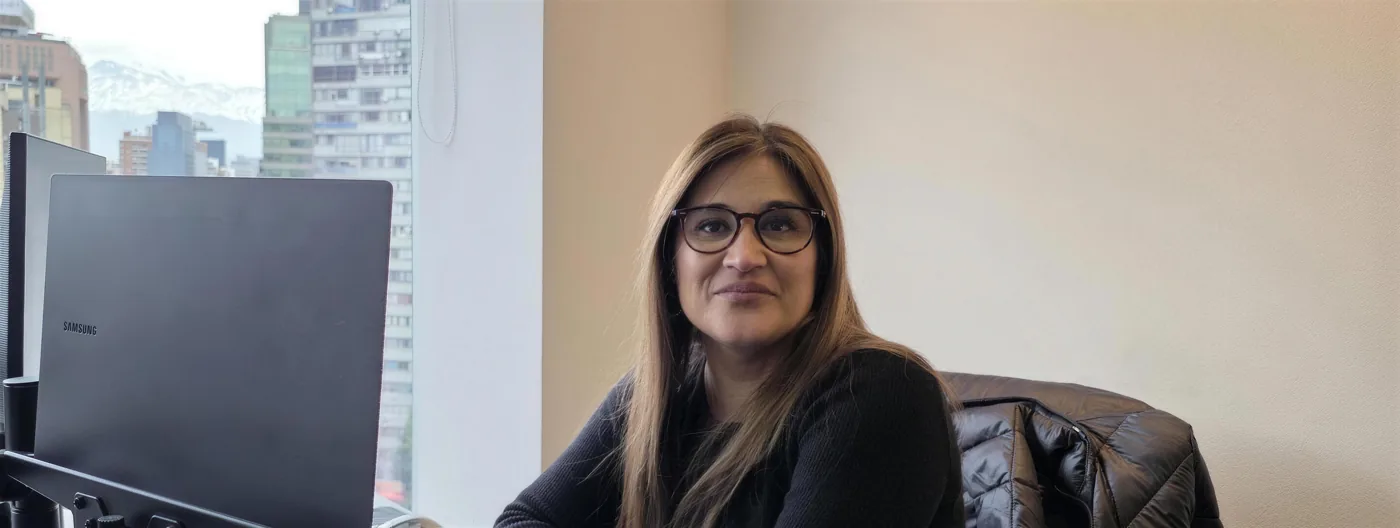 Jeannette Carreño, de F5 Contable, en la oficina de Providencia